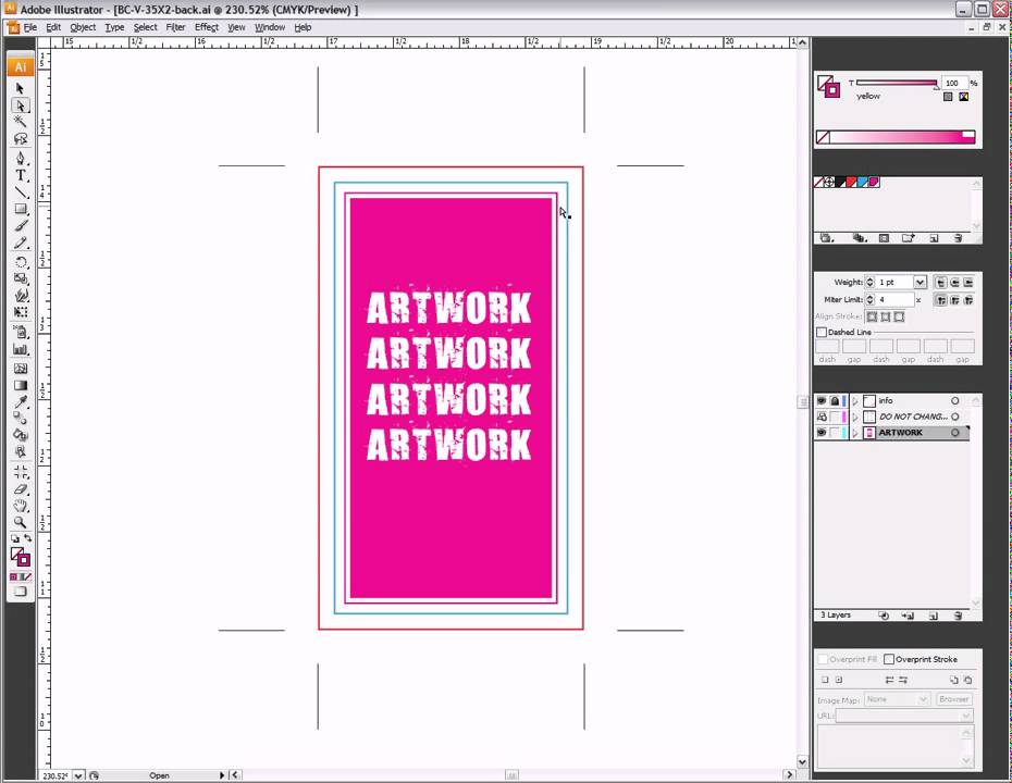 Printing File Setup: Artwork with Borders