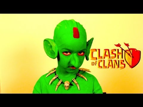 Clash of Clans Goblin Costume Makeup Clash Royale Video