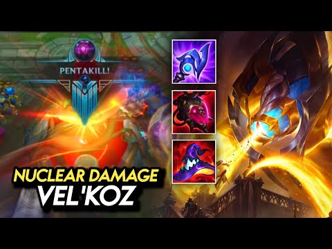 THIS VEL'KOZ BUILD DOES SO MUCH DAMAGE!! (PENTAKILL VEL'KOZ GAMEPLAY) | Wild Rift