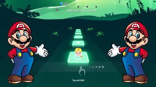 Super Mario Theme Song Tiles Hop Edm Rush Challenge | V Gamer 🎮🔥