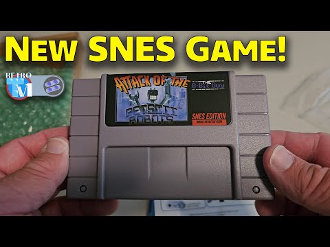 New SNES Game in 2023 - Petscii Robots by the 8 Bit Guy - Unboxing & Review