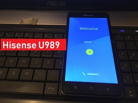 Hisense U989  Bypass Google Account/FRP Hisense U989  Eliminar cuenta google