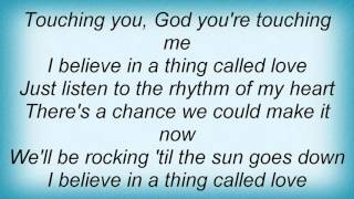 Lemar - I Believe In A Thing Called Love Lyrics