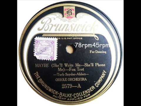 Maybe   Russo and Fiorito´s Oriole Orchestra