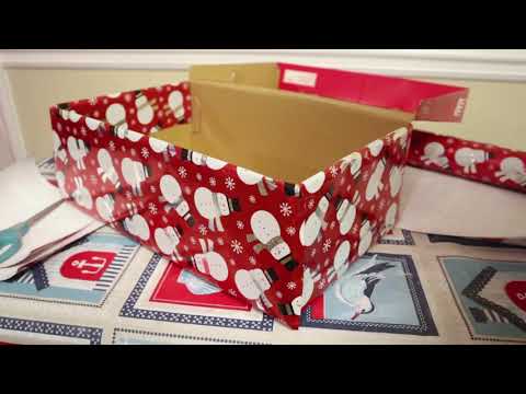 How To Wrap Flip Lid Shoebox for Operation Christmas Child!