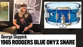 Video thumbnail for George Sluppick (Chris Robinson Brotherhood) Plays His 1965 Rogers Blue Onyx Snare Drum by Let's Hear It!