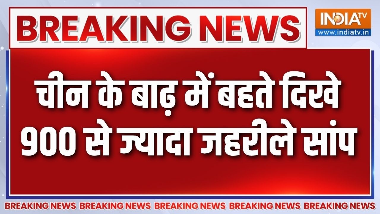 China flood news: चीन में बाढ़ के पानी में बहे 900 से ज्यादा सांप, र?