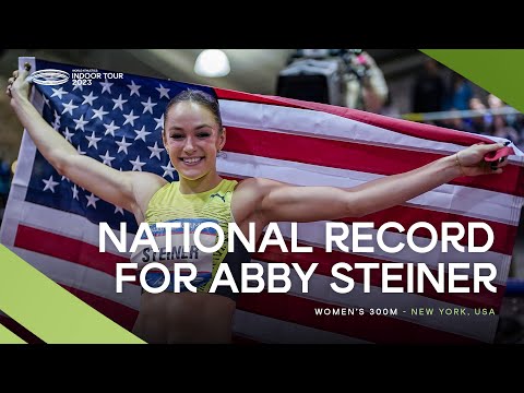 Steiner 🇺🇸 storms to 3th place on 300m all-time list 🔥 | World Indoor Tour 2023