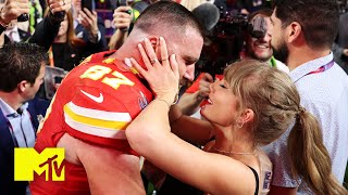 Taylor Swift Watches Travis Kelce Win The Super Bowl | MTV Celeb