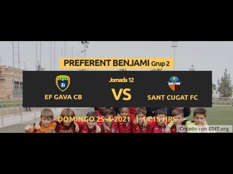 EF GAVA BC  vs Sant Cugat FC "A" Resumen Benjamín (U10) Preferente Grupo 2 Jornada 12