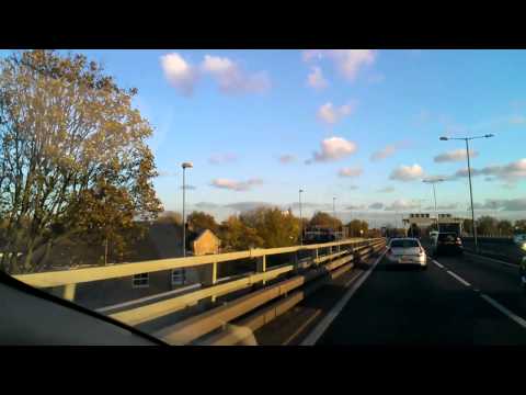 Travel in London. From M4 to Sussex Square. -Friday afternoon.