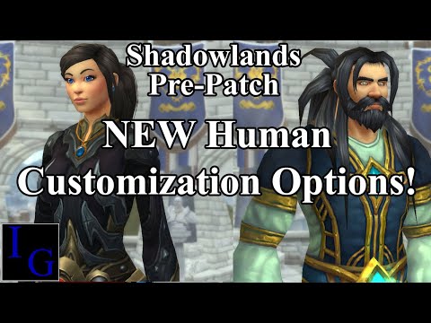 New Human Male & Female Customizations! | WoW Shadowlands Pre-Patch PTR