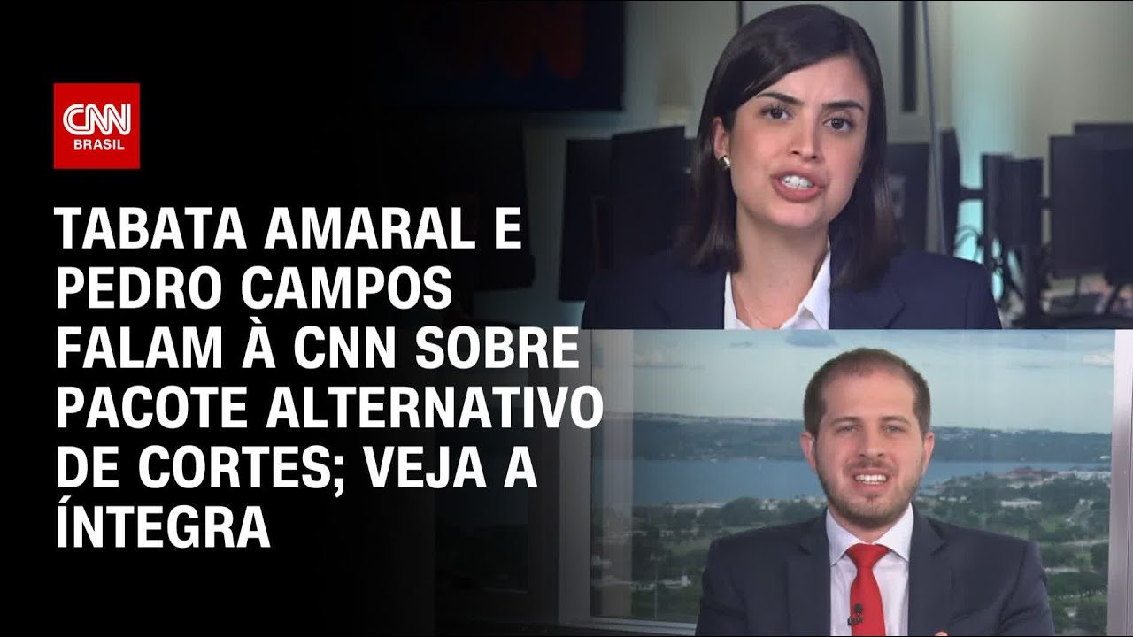 Tabata Amaral e Pedro Campos falam à CNN sobre pacote alternativo de cortes; Veja a íntegra | CNN