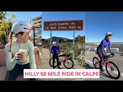 ICE IN SPAIN! 92 MILE RIDE WITH OVER 9000ft of CLIMBING | CYCLING IN CALPE