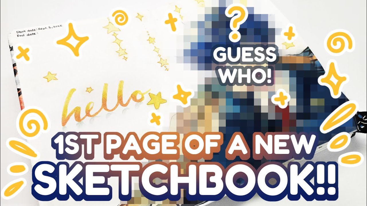 NEW SKETCHBOOK! | Let's Paint the 1st Page~