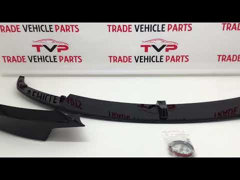 Fits BMW 3 Series F30 F31 Front Diffuser Splitter Lip Spoiler Gloss Black New video