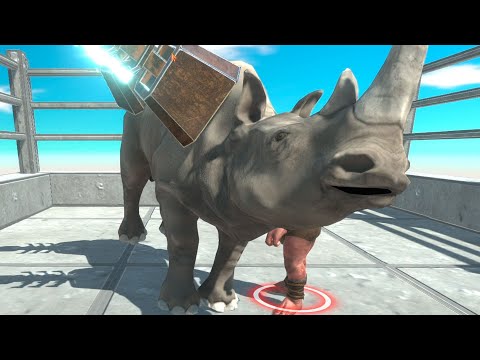 GIANT LIGHTNING RHINOCEROS vs EVERY UNIT   Animal Revolt Battle Simulator