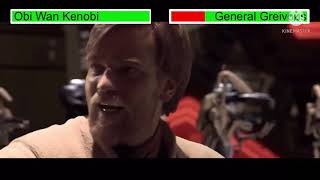 Obi Wan Kenobi vs General Grievous with Healthbars