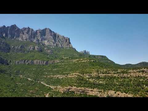 Monistrol de Montserrat, Spain: drone view