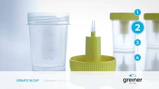 Product video: Greiner Bio-One Urine Cup with Integrated Transfer Device, 100 mL