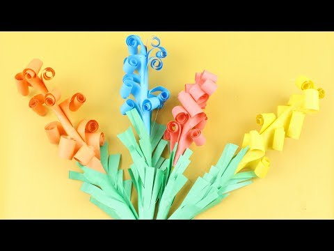 Origami Flower or Paper Hyacinth Flowers Easy Process to Make Origami Hyacinth Flowers