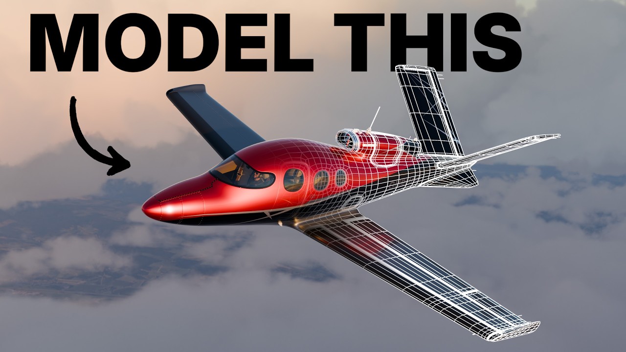 How to make a private jet in Blender