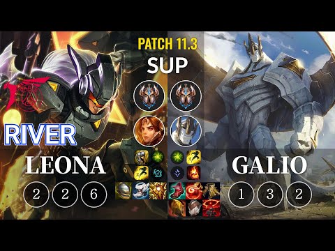 TLN River Leona vs Galio Sup - KR Patch 11.3