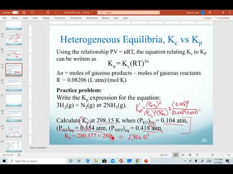 Calculating Kc from Kp and vice versa