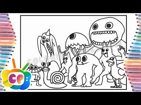 GARTEN OF BANBAN  ALL NINE Coloring pages/How to color/NCS Mashup - Biggest NoCopyrightSounds Songs