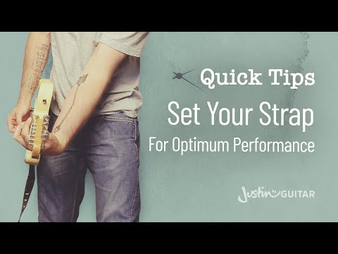 Quick Guitar Tips #7 - Set Your Strap For Optimum Performance - Guitar Lesson [QT-007]