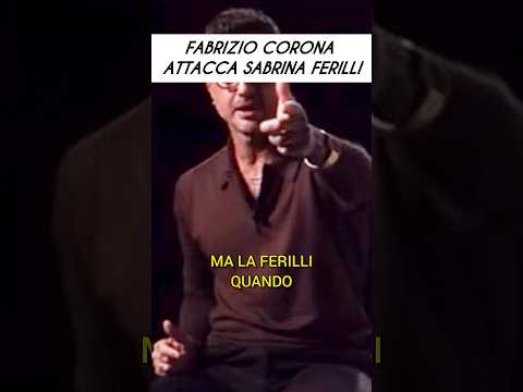 FABRIZIO CORONA ATTACCA SABRINA FERILLI #perte #shorts