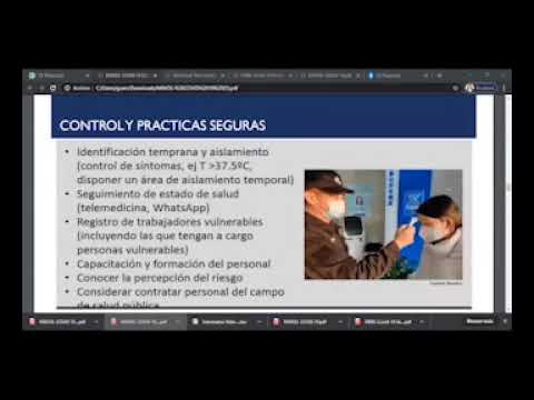 Taller ‘Elaboración e implementación del plan de vigilancia, prevención y control del COVID-19’