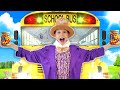 Willy Wonka SAVES SchooL Bus ChocolatE StoRe From Sneaky ImpoSteR!