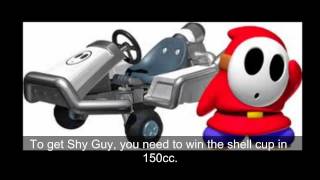 Mario Kart 7 - How to unlock all characters and kart parts!