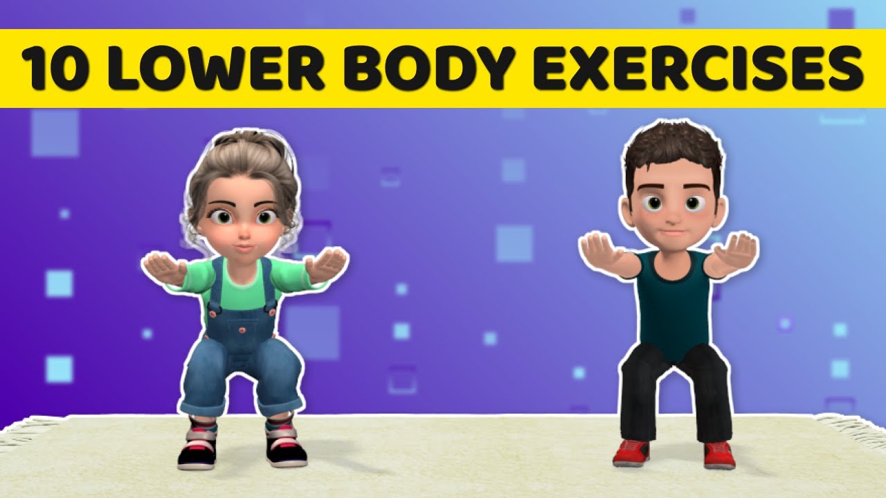 10 LOWER BODY EXERCISES AT HOME FOR KIDS