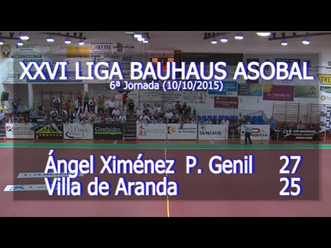 LIGA BAUHAUS ASOBAL J06 Ángel Ximénez P. Genil - Villa de Aranda 27 - 25