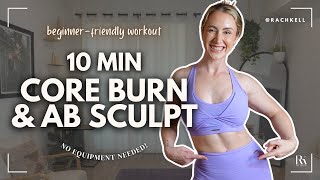 10min Beginner Core Burn 🔥 Ab Sculpt Workout // No Equipment Need || RK Method