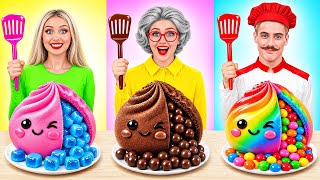 Me vs Grandma Chocolate Food Challenge | Tasty Kitchen Hacks by Multi DO Challenge