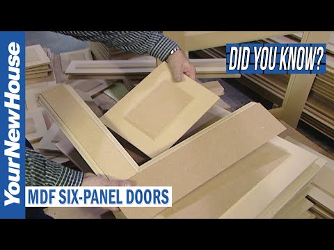 Part of a video titled How MDF Interior Doors are Made (Six-Panel Supa Doors) - YouTube