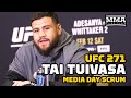 Tai Tuivasa Vows To Do Shoey Out Of Derrick Lewis’ Cup After Win | UFC 271 | MMA Fighting