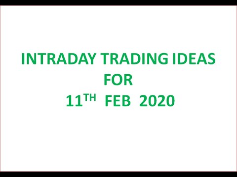 INTRADAY TRADING IDEAS FOR 11/02/2020
