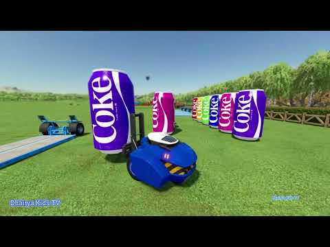 Load Transport Giant Cans of Cola with Fiat Tractors Farming | Dhairya Kids TV | FARMING SIMULATION