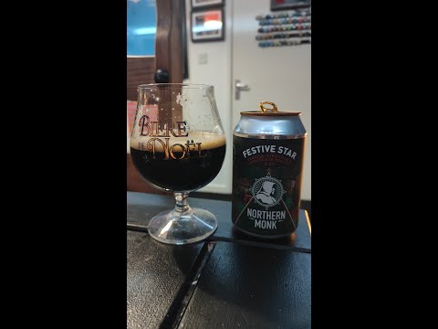 Bazza's 12 beers of Xmas day 9 - Festive star porter 5.2% - Northern monk - review No. 842