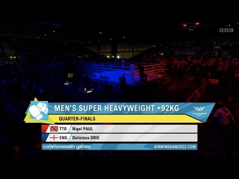 Delicious Orie (ENG) vs. Nigel Paul (TTO) Commonwealth Games 2022 QF’s (92+kg)
