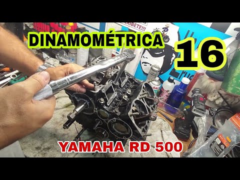 16 Apretar con llave Dinamométrica bloque motor Yamaha RD500