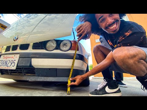 HOW TO INSTALL COILOVERS ON E34 | 535I GETS BC COILOVERS ! | SLAMMED E34 !