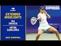 Iga Swiatek vs. Aryna Sabalenka Extended Highlights | 2022 US Open Semifinal