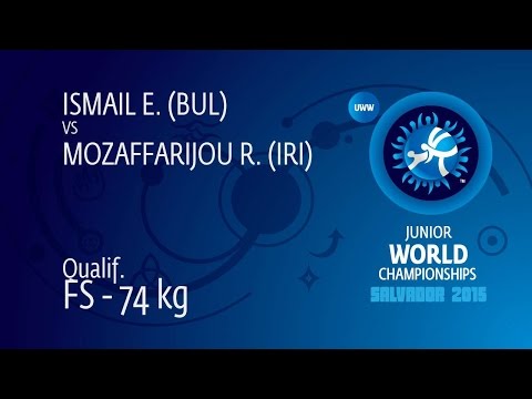 Qual. FS - 74 kg: R. MOZAFFARIJOU (IRI) df. E. ISMAIL (BUL) by TF, 10-0