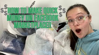 Turn $35 into OVER $100!! // How to make quick cash selling clothes on Facebook Marketplace!