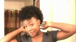 preview picture of video 'Wash N Go + Fro Hawk Tutorial'